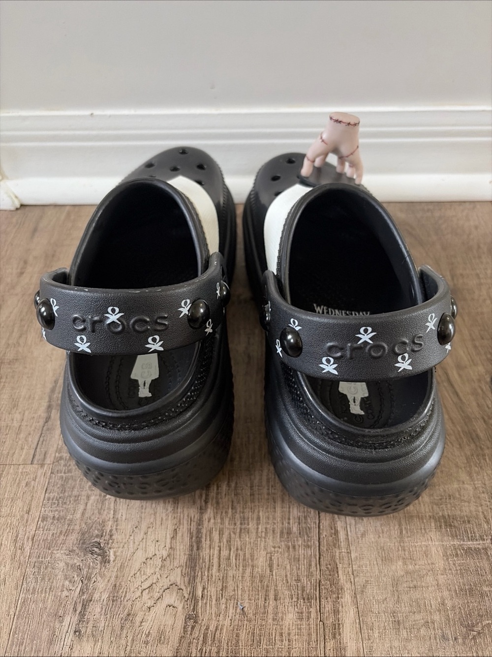 WEDNESDAY ADDAMS X CROCS STOMP CLOGS - Size 6 Mens Size 8 Women's - New Other - Picture 7 of 15